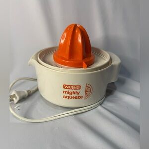Vintage Waring Mighty Squeeze Citrus Juicer Electric Orange